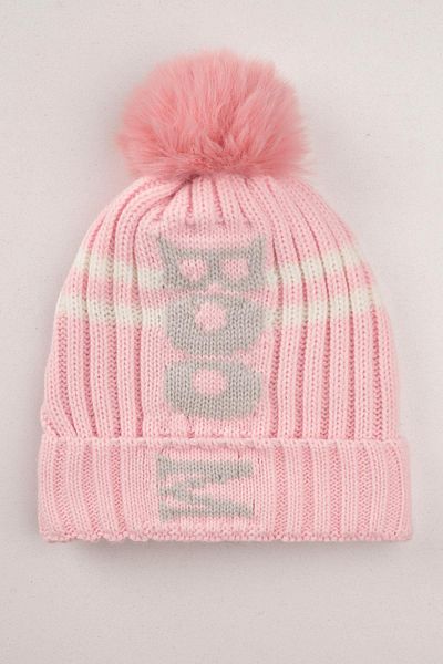 zepkids Striped Pink Color Beret