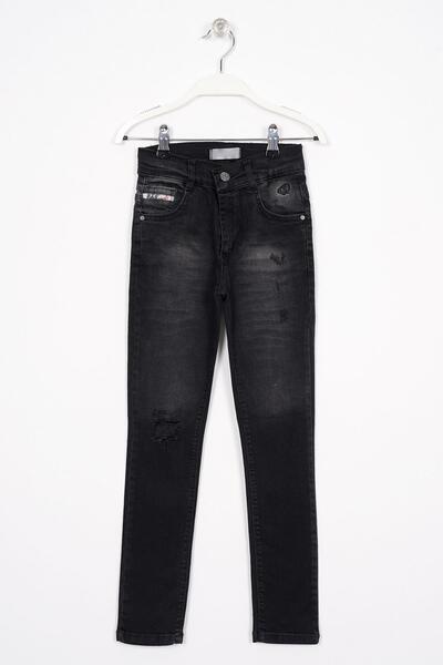 zepkids Pantaloni Jeans pentru baieti - Culoare Neagra