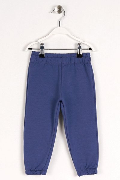 zepkids Indigofarbener Trainingsanzug, einzelne Hose mit elastischem Bund und Beinen