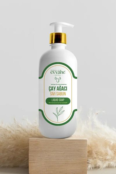 EVVAHE DOĞAL Tea Tree Oil Liquid Soap Strengthened with Cedar Tree Extract (400ml)
