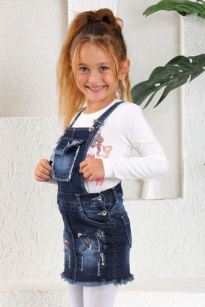 zepkids Navy Blue Girl's Slippers with Front Pocket