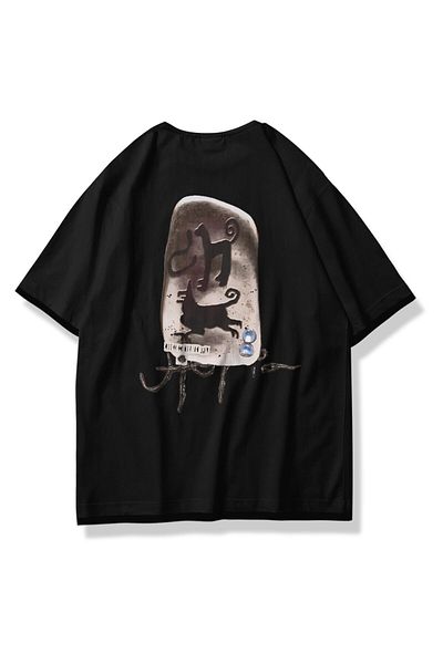 Trendiz Unisex Utopia Ancient Inscriptions Travis Scott Tshirt μαύρο