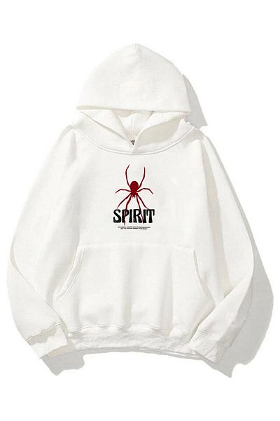 Trendiz Λευκό φούτερ Unisex Spirit Hooded