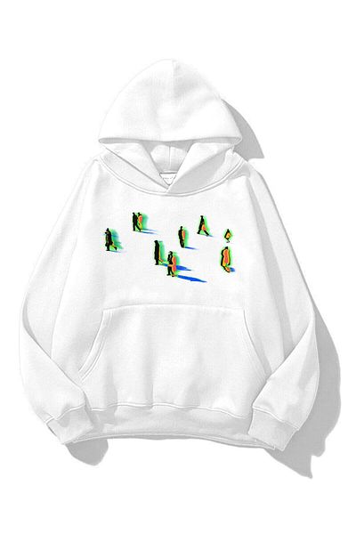 Trendiz Φούτερ Unisex Shadows Hoodie White