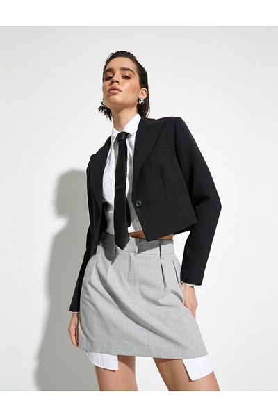 Koton Gray Women's Skirt - 4Sak70098Pw
