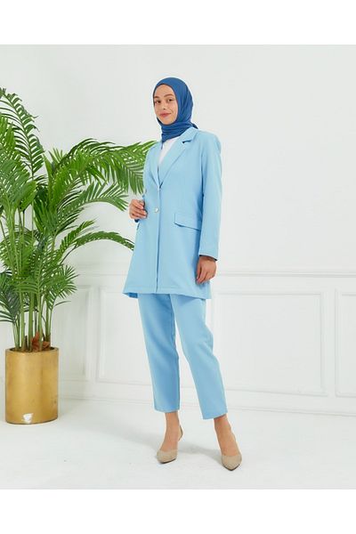 Abay Woven Dumbbell Jacket Pants Set