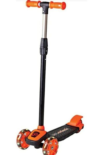 Furkan Toys Orange Cool Wheels Twist Scooter with Led Light - 3 Wheels