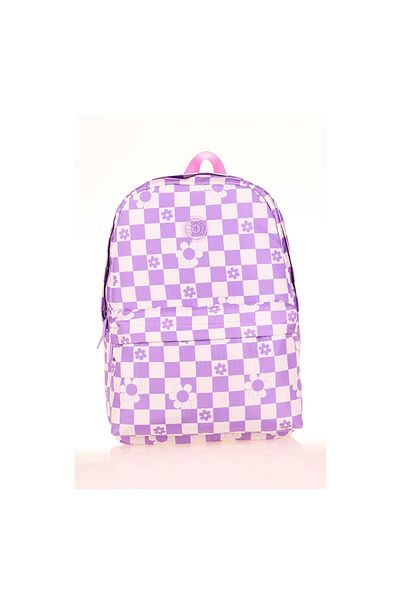 KAUKKO Σακίδιο πλάτης Lilac Flowers Nature Soft - K1715