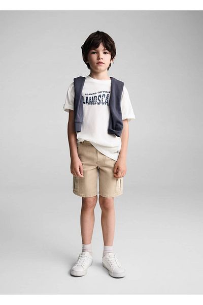 MANGO Kids Tricou Alb Pentru Copii