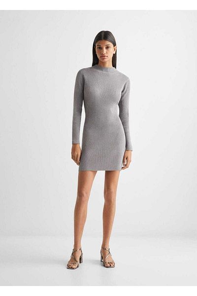 Mango Teen Gray Dress for Kids
