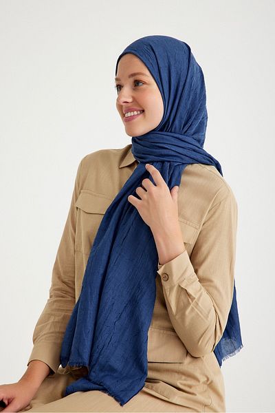QANU Bamboo Crochet Navy Blue