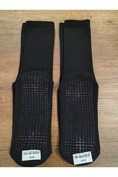 Leement socks Нехлъзгащи се унисекс спортни чорапи - 2 чифта долнище, памучна подметка, кърпа против приплъзване