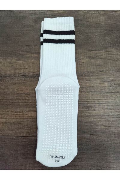 Leement socks Αντιολισθητικές αθλητικές κάλτσες Unisex - 2 ζευγάρια κάτω, βαμβακερή σόλα, Terry Anti Slip Stop