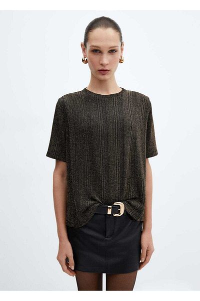 MANGO Woman Tricou Lureks tricotaj