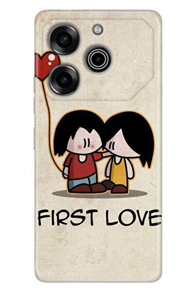 TECNO Pova 6 Pro  uyumlu Kılıf Silikon Desenli Pova 6 Pro Kapak İlk Aşk
