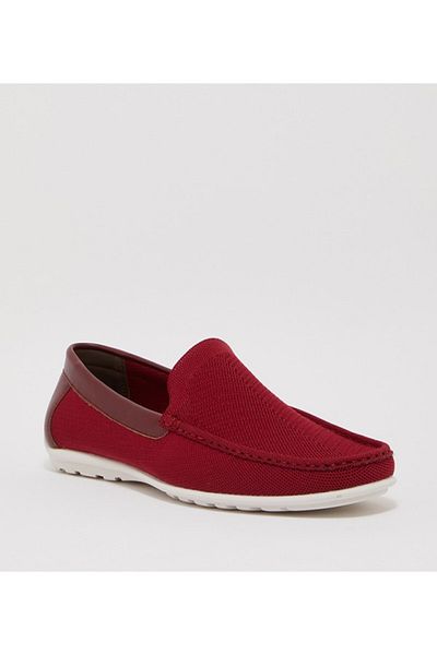 QUWA Burgundy Men's Loafer Shoes