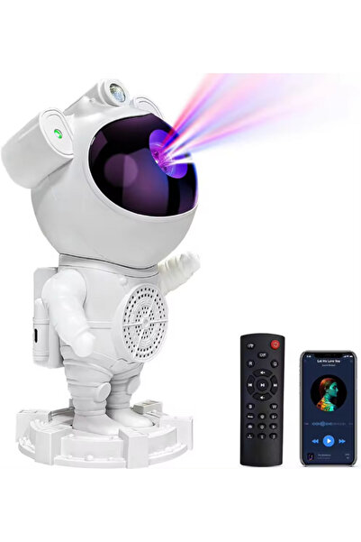 nextbuy Astronot Bluetooth Hoparlör Projeksiyon Gökyüzü Nebula Zamanlayıcı Galaxy Masa ve Gece Lambası
