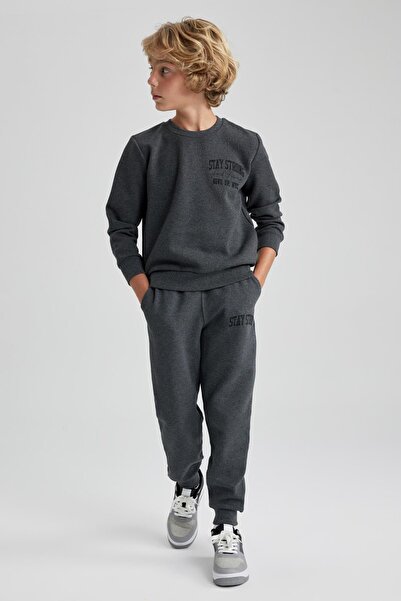 DeFacto B0402a823wn Μοντέλο 2 τεμαχίων φούτερ και παντελόνι για αγόρια