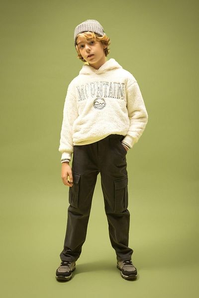 DeFacto Chlapecké kalhoty Gabardine – Cargo Fit, Standardní noha A7094a823wn