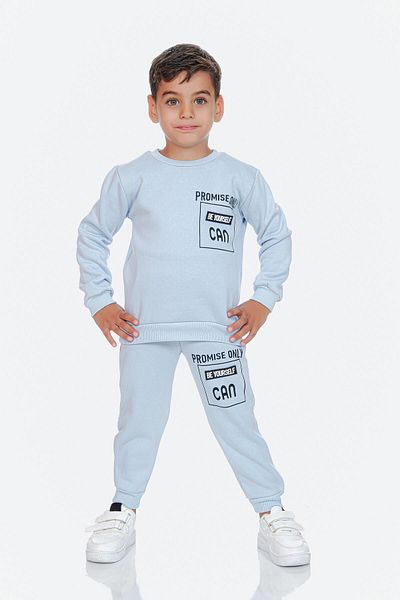 Kamex Promıse Printed - Παιδικό Baby Blue Three Threads