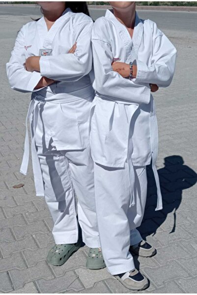NABIZ tekvando Tekvando Acemi Elbise Kıyafeti Dobok Beyaz Yaka