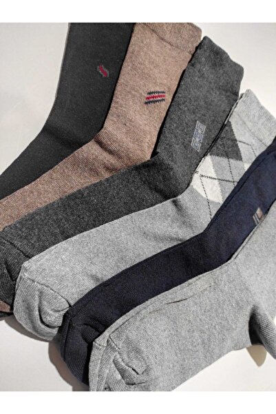 SOYTEMİZ Men's Waiter Boy Socks 6 Pairs Cotton Number 36-41