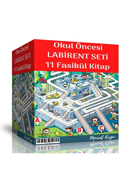 Enine Boyuna Eğitim مجموعة متاهة ما قبل المدرسة (11 كتابًا)