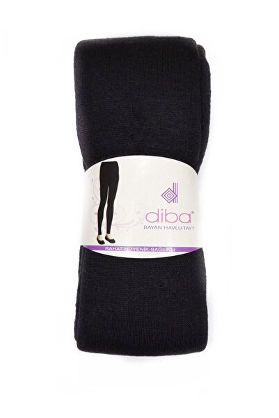 Nitesheys Kadın Havlu Likralı Ayaksız Diba Külotlu Çorap Kışlık Kalın Tayt