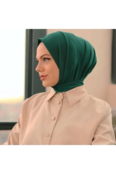 Organic Hijabchi Hijabchi pentru femei, pieptănat, cu fixare cu capse, guler pentru gât Hijab Bonnet Model eșarfă șal