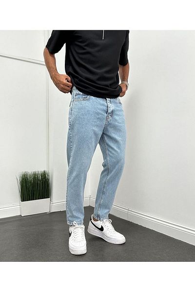 Store Boyfriend Style Blue Trousers