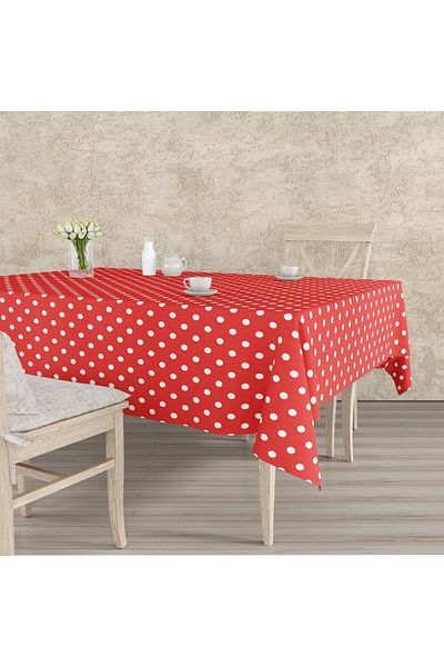 Willuxe Table Cloth Oilcloth Washable Wipeable Stain Resistant Fabric Look Hygienic Table Cloth