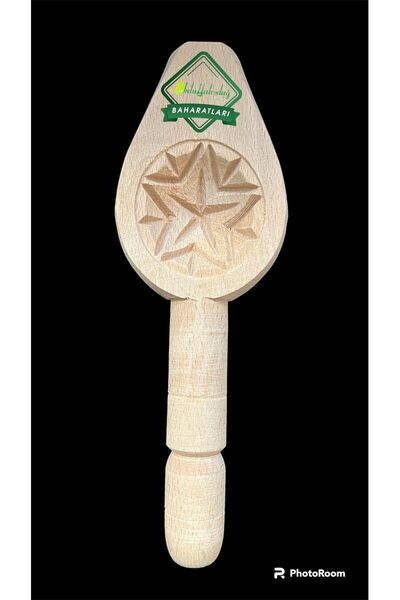 Hacıoğlu baharat Hatay Yöresel Ahşap Tahta Pasta Kömbe Kerebiç Kalıbı 010