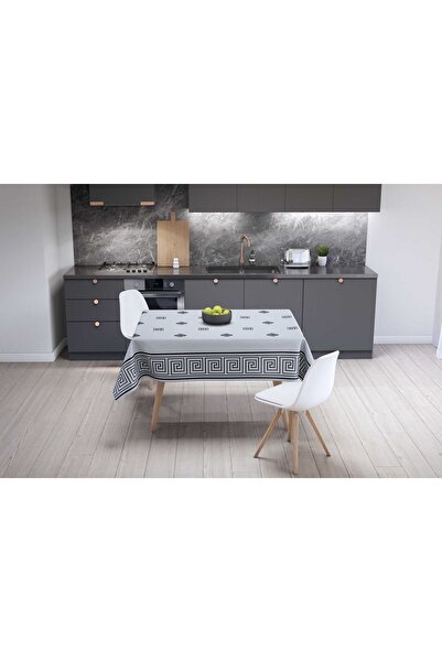 Willuxe Table Cloth Oilcloth Washable Wipeable Stain Resistant Fabric Look Hygienic Table Cloth