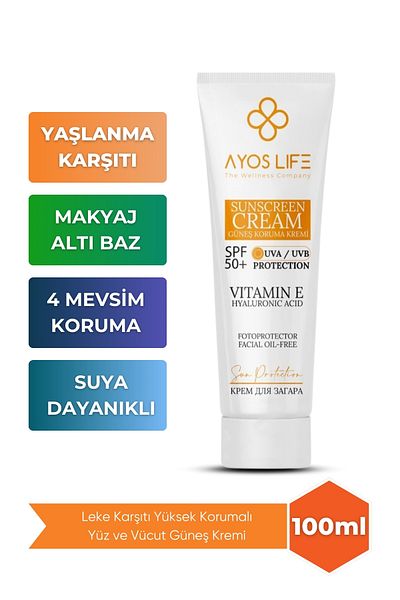 Ayoslife HiGh Protection Anti-blemish Sunscreen - Face and BodY 100ml