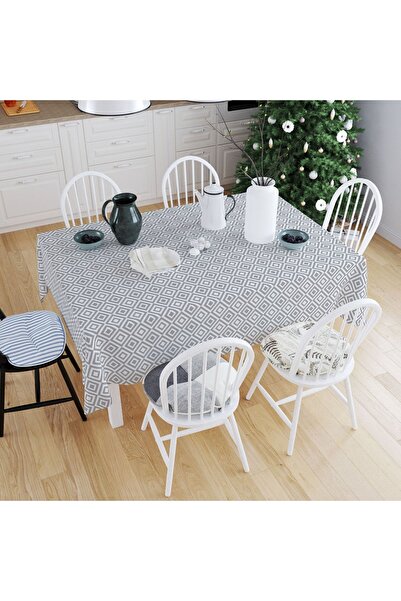 Willuxe مفرش طاولة من القماش الزيتي قابل للغسل وقابل للغسل ومقاوم للبقع ومظهر صحي من القماش