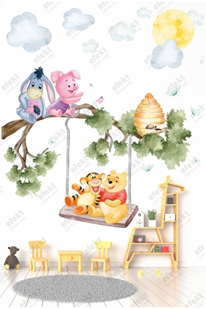 efekt reklam Ayıcık ve Arkadaşları Salıncak Keyfi Çocuk Odası-Kreş Anaokulu-K...