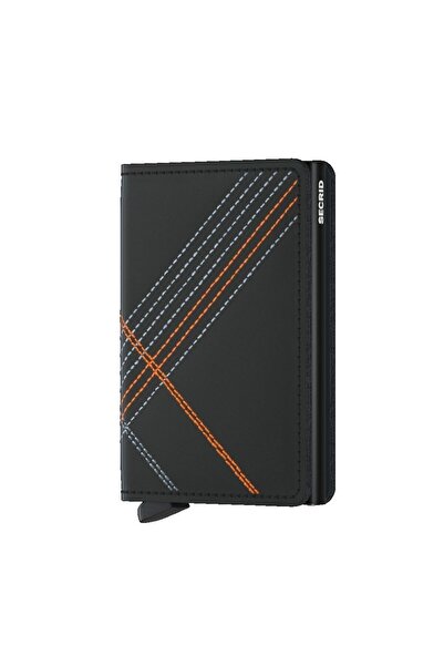 Secrid Linea Orange Slimwallet - Portofel din piele europeană 100%.