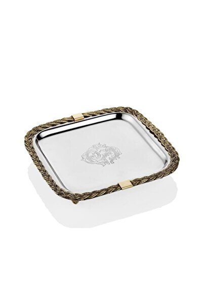 LAMEDORE BLACK PEARL HALATLI KARE TEPSİ 19X19X4 CM
