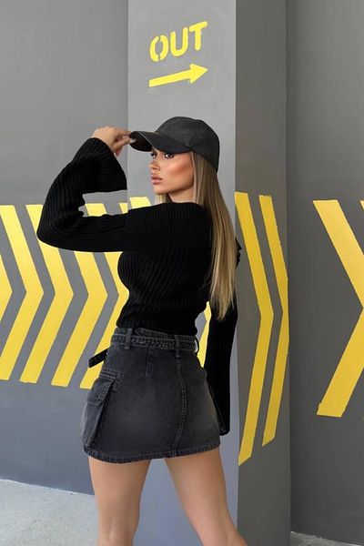 Ded COLLECTION Pulover de damă cu guler Madonna - Cardigan cu fermoar dublu
