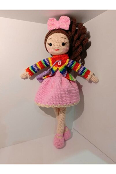 YUSUF TOKTAS TOYS CITY Gökkuşağı Nazlı Bebek Amigurumi Örgü Oyuncak