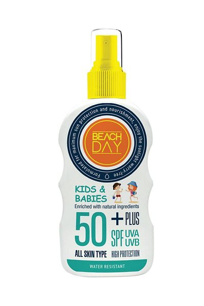 BEACH DAY Supreme Complex Milk Spf 50 - Kids Babies Spray 150 Ml