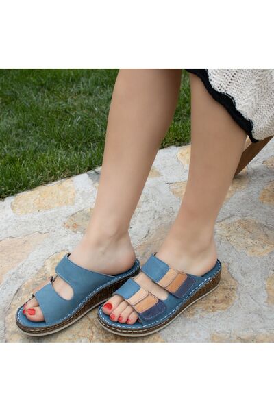 CONSUELO Papuci de damă din piele ortopedică 11364