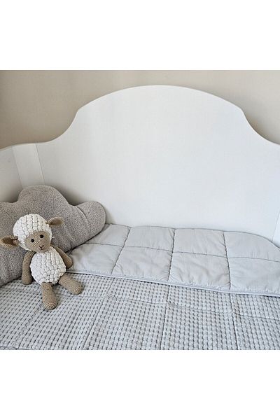 Mia Gray Waffle Quilt - Home & Baby 100x120 Cm