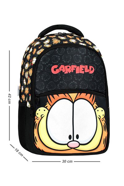 Bliss Geantă pentru școală primară cu licență Garfield - ortopedică, cu mai multe compartimente, impermeabilă