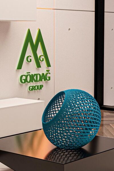 gökdağ group g g Renkli Avize Başlık (mavi) 22 Cm E27 Duy Uyumlu (askı Takımsız)