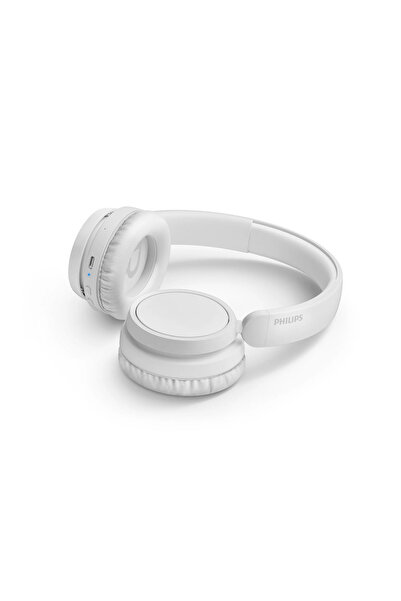 Philips TAH5209WT Wireless Over Ear Headphones Bluetooth 5.3 65 Hours Playback Time White