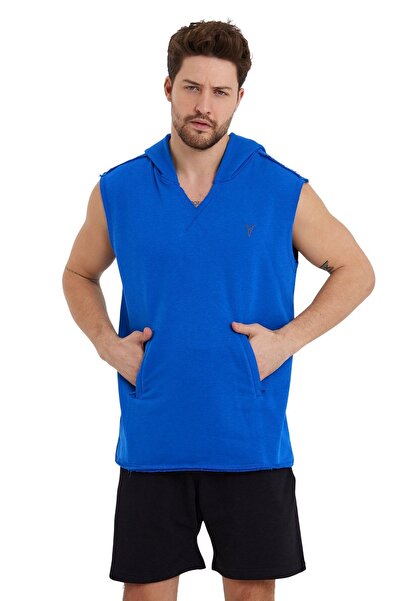 cervus Чоловічий спортивний світшот з капюшоном і рукавами без рукавів