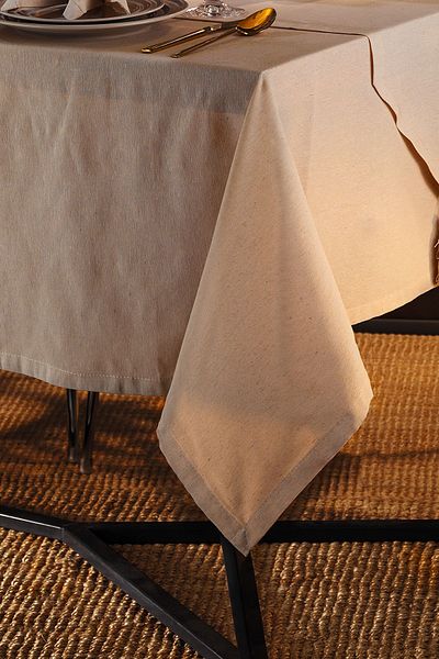 Fecra Dora Linen Plain Table cloth 160*220 cm