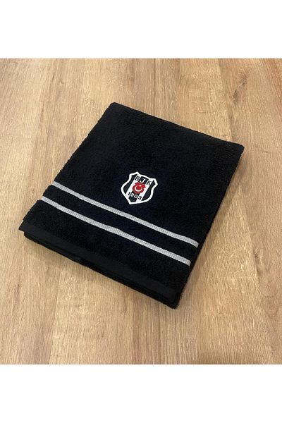 Taç Beşiktaş Arma 50X90Cm Face Towel (Black)