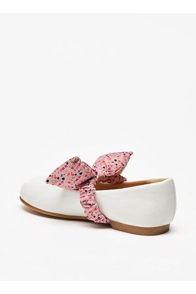 Juniors Bow Accent Slip-On Ballerina Shoes